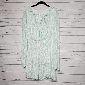House of Harlow 1960 Green Paisley Mini Dress